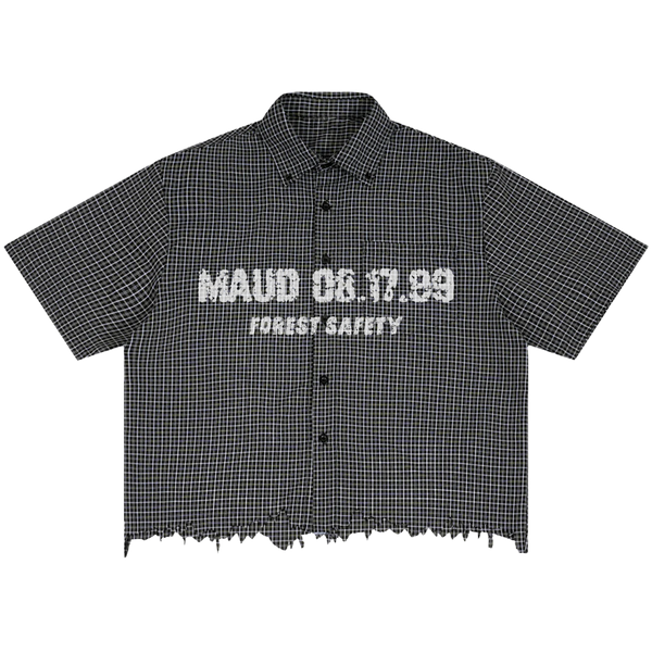 Forest Safety Distress Button Up - Front