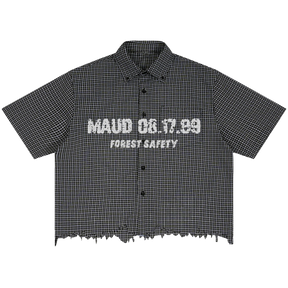 Forest Safety Distress Button Up - Front
