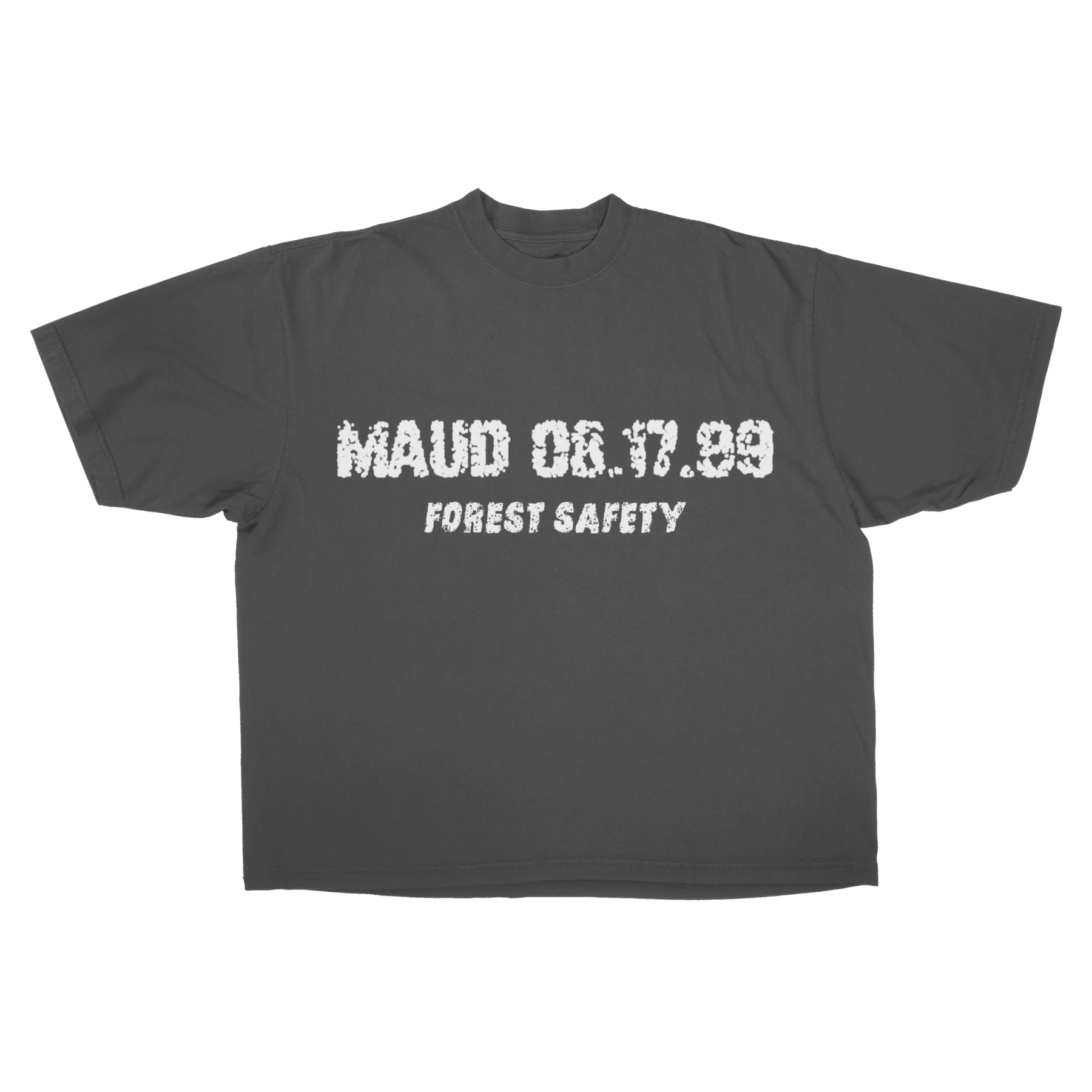 Forest Safety Drop Tee - Grey - Front