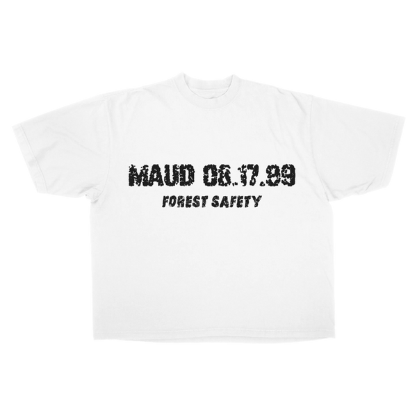 Forest Safety Drop Tee - White - Front