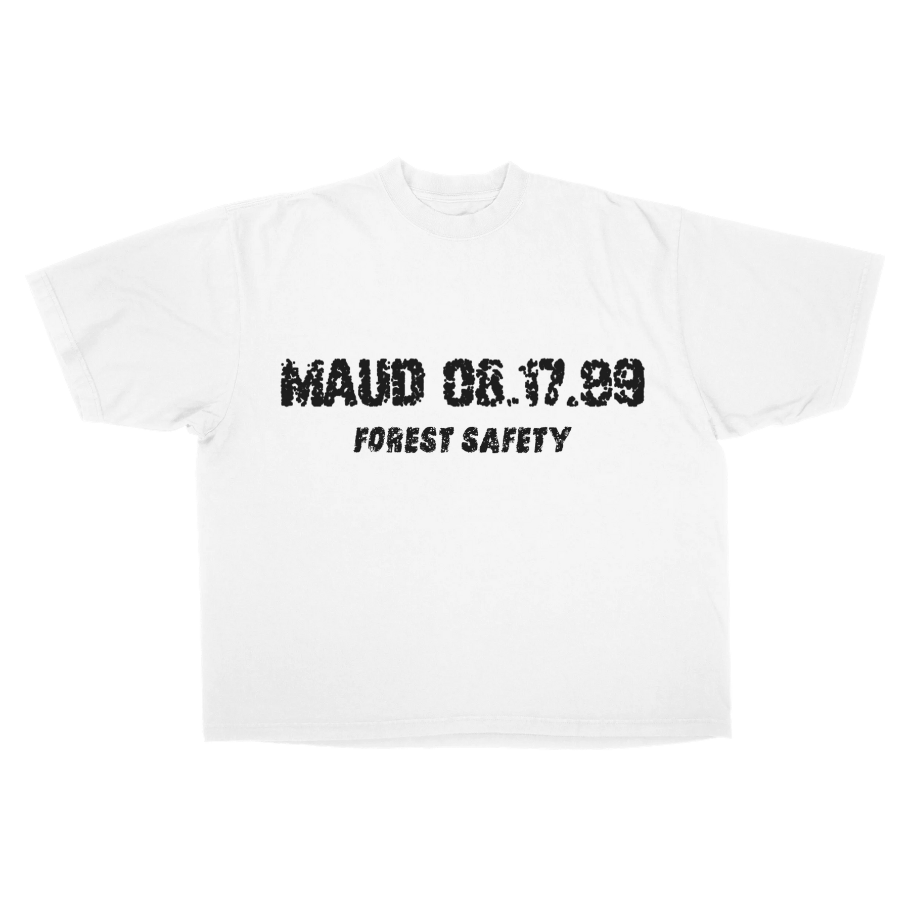 Forest Safety Drop Tee - White - Front