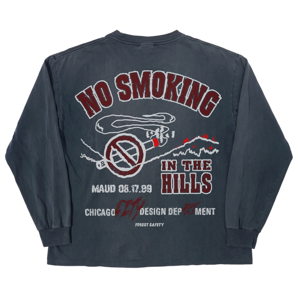 Forest Safety L/S Tee - Blue - Back