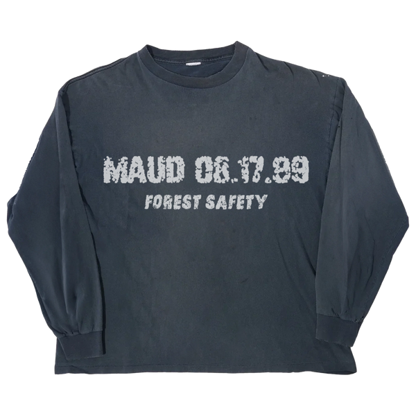 Forest Safety L/S Tee - Blue - Front