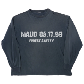 Forest Safety L/S Tee - Blue - Front