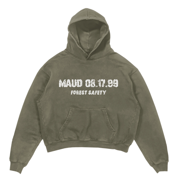 Forest Safety Hoodie - Olive - Front