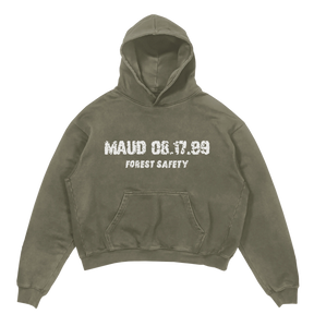 Forest Safety Hoodie - Olive - Front