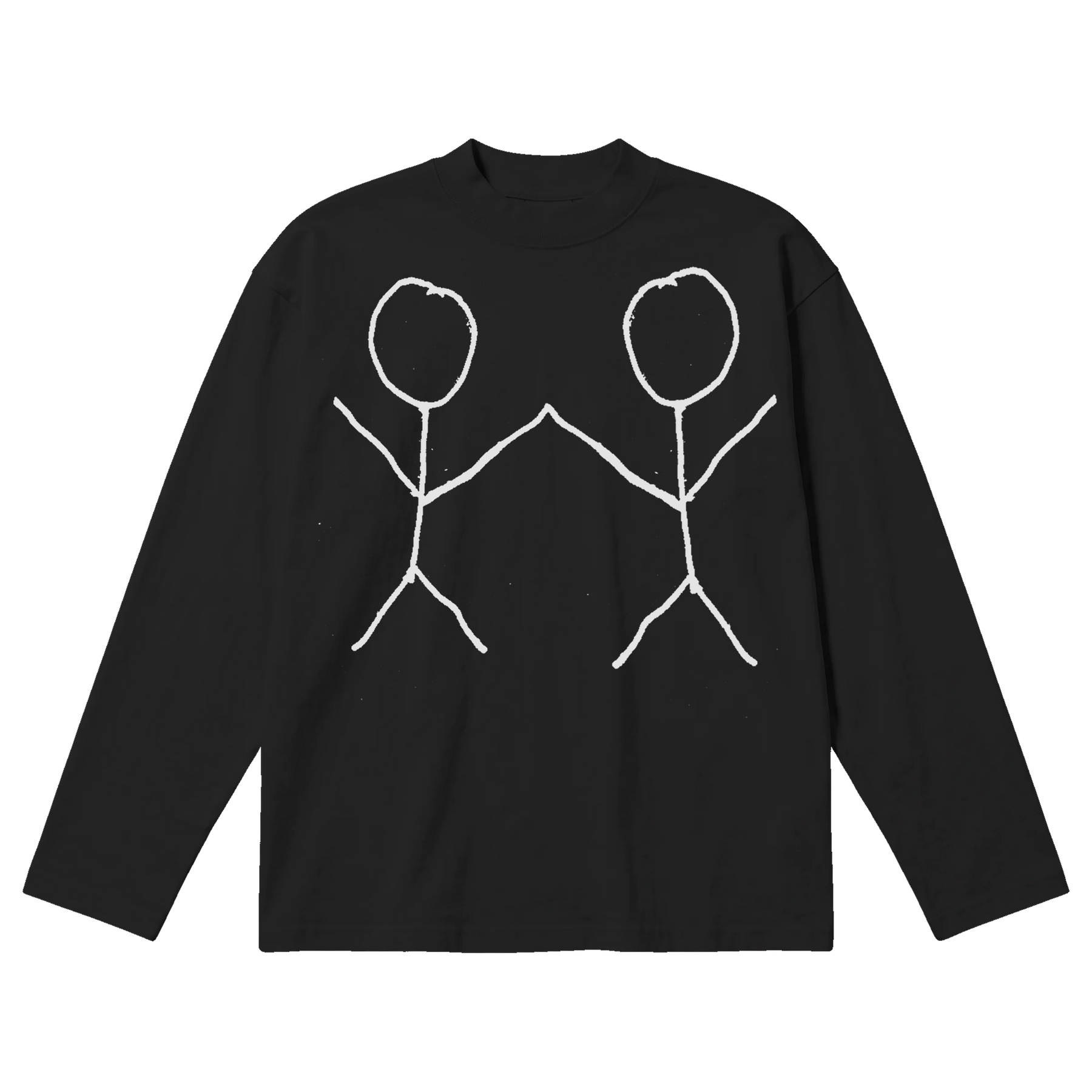 Friends Baggy L/S Tee - Black - Front