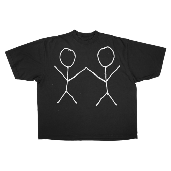 Friends Drop Tee - Black - Front