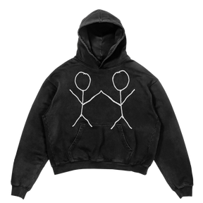 Friends Hoodie - Black - Front