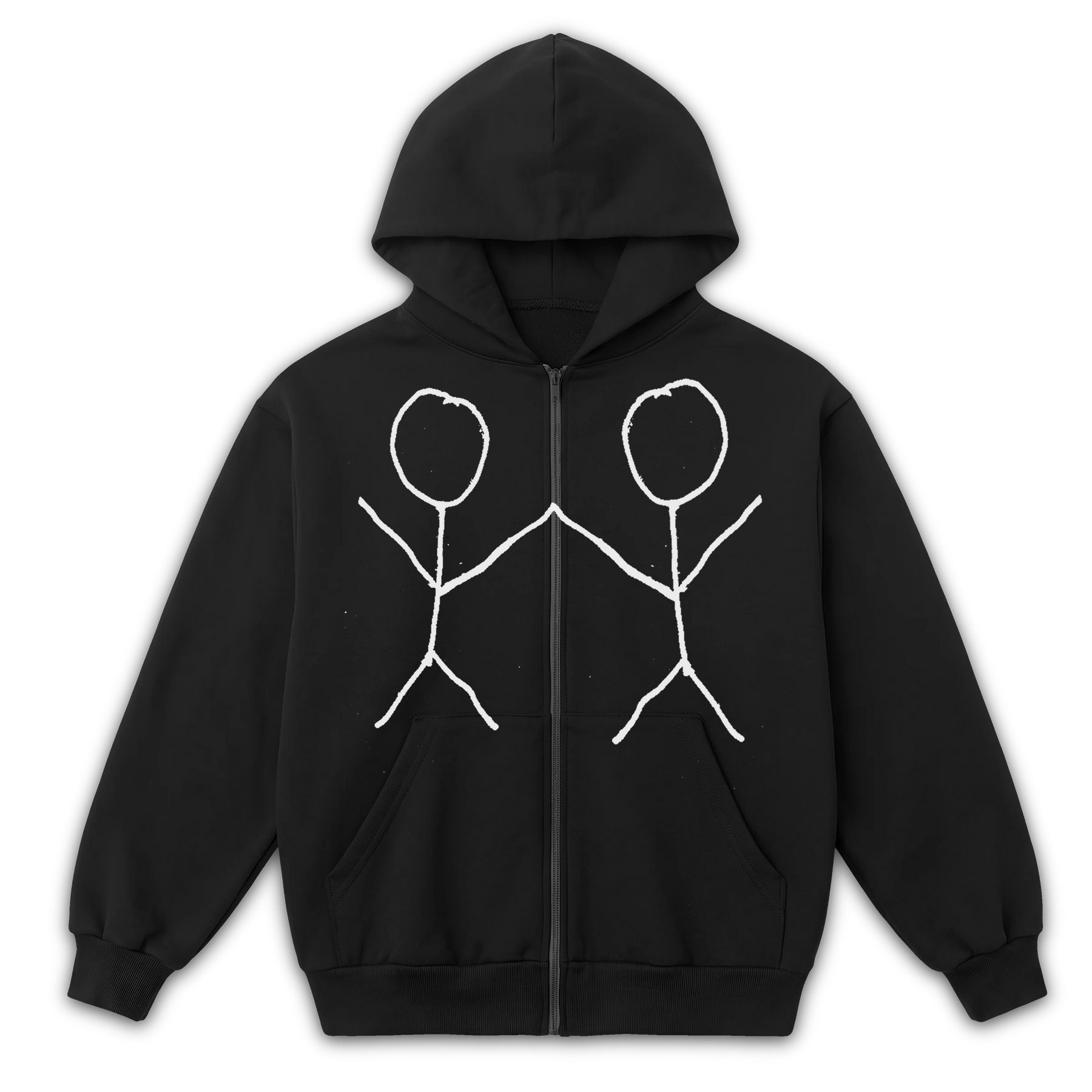 Friends Zip Up - Black - Front