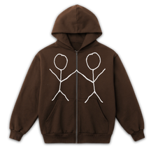 Friends Zip Up - Brown - Front