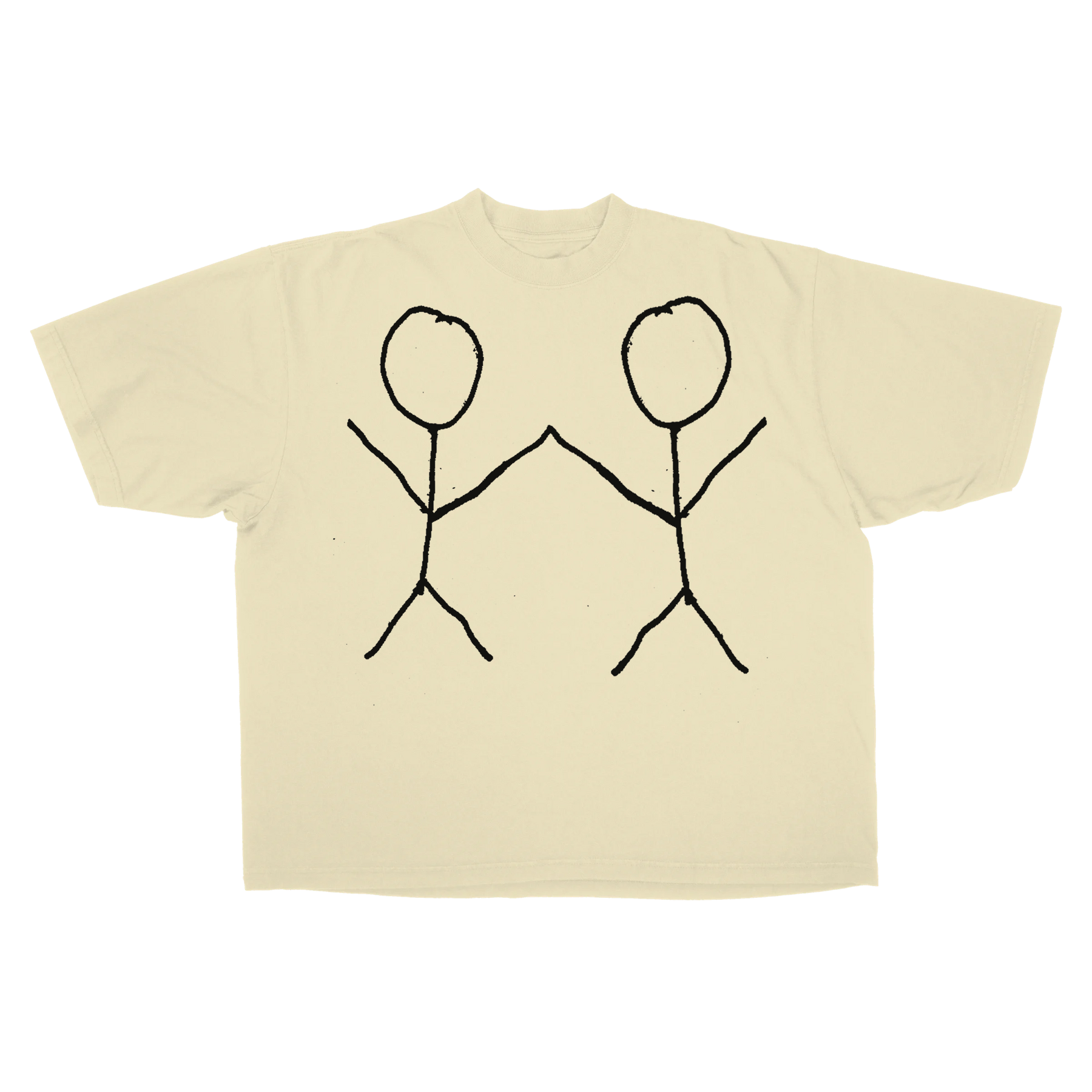 Friends Drop Tee - Cream - Front