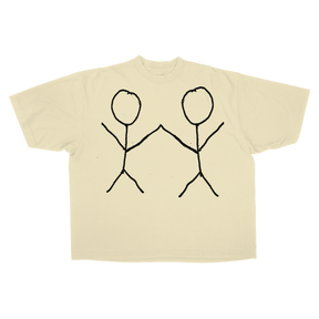 Friends Drop Tee - Cream - Front