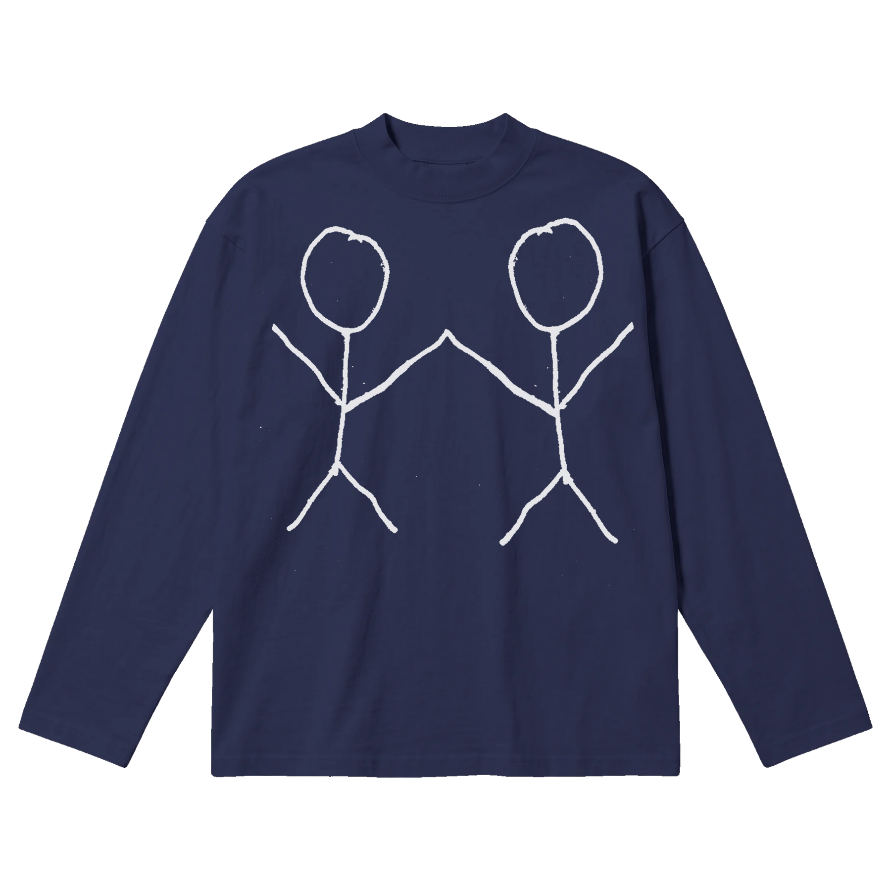 Friends Baggy L/S Tee - Blue - Front