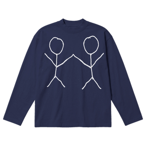 Friends Baggy L/S Tee - Blue - Front