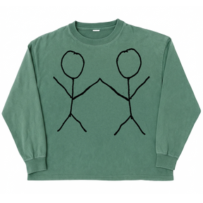 Friends L/S Tee - Green - Front