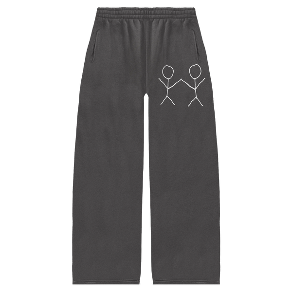 Friends Baggy Sweatpants - Grey - Front