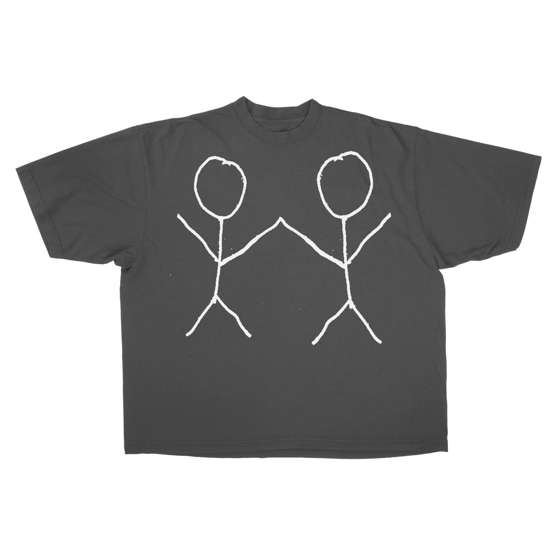 Friends Drop Tee - Grey - Front