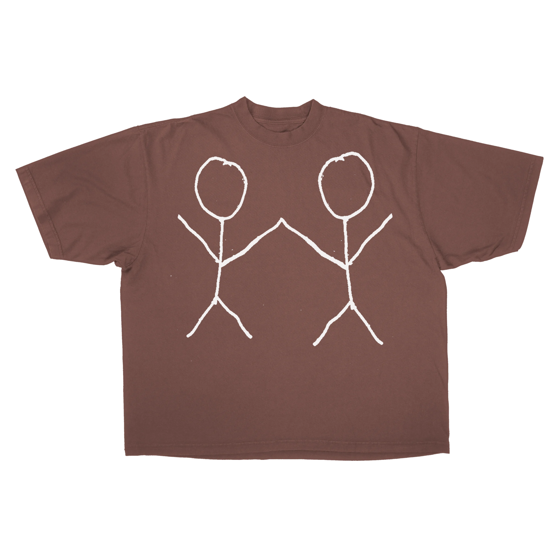 Friends Drop Tee - Mocha - Front