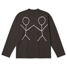Friends Baggy L/S Tee - Off Black - Front