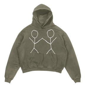 Friends Hoodie - Olive - Front