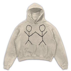 Friends Hoodie - Sand - Front