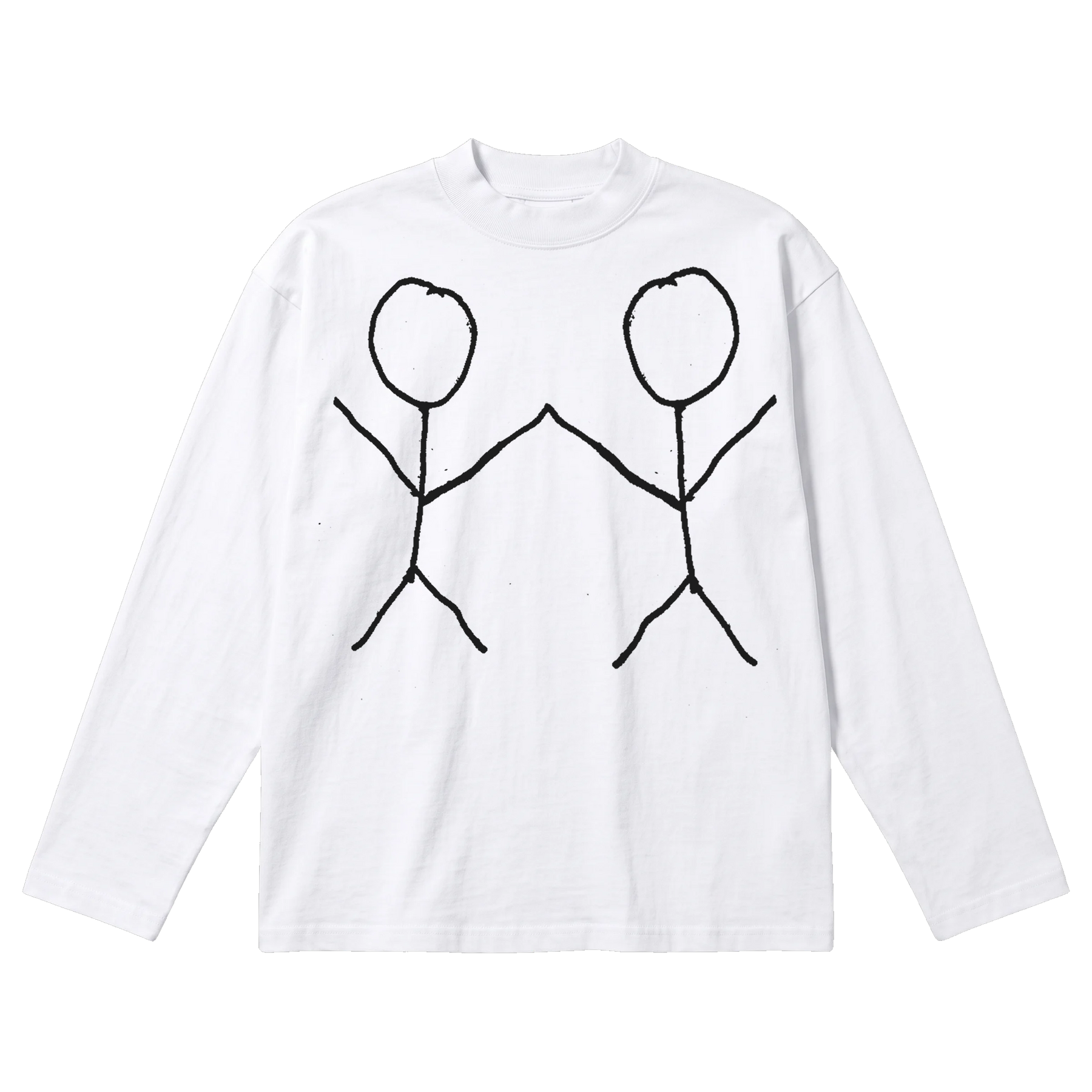 Friends Baggy L/S Tee - White - Front