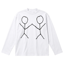 Friends Baggy L/S Tee - White - Front