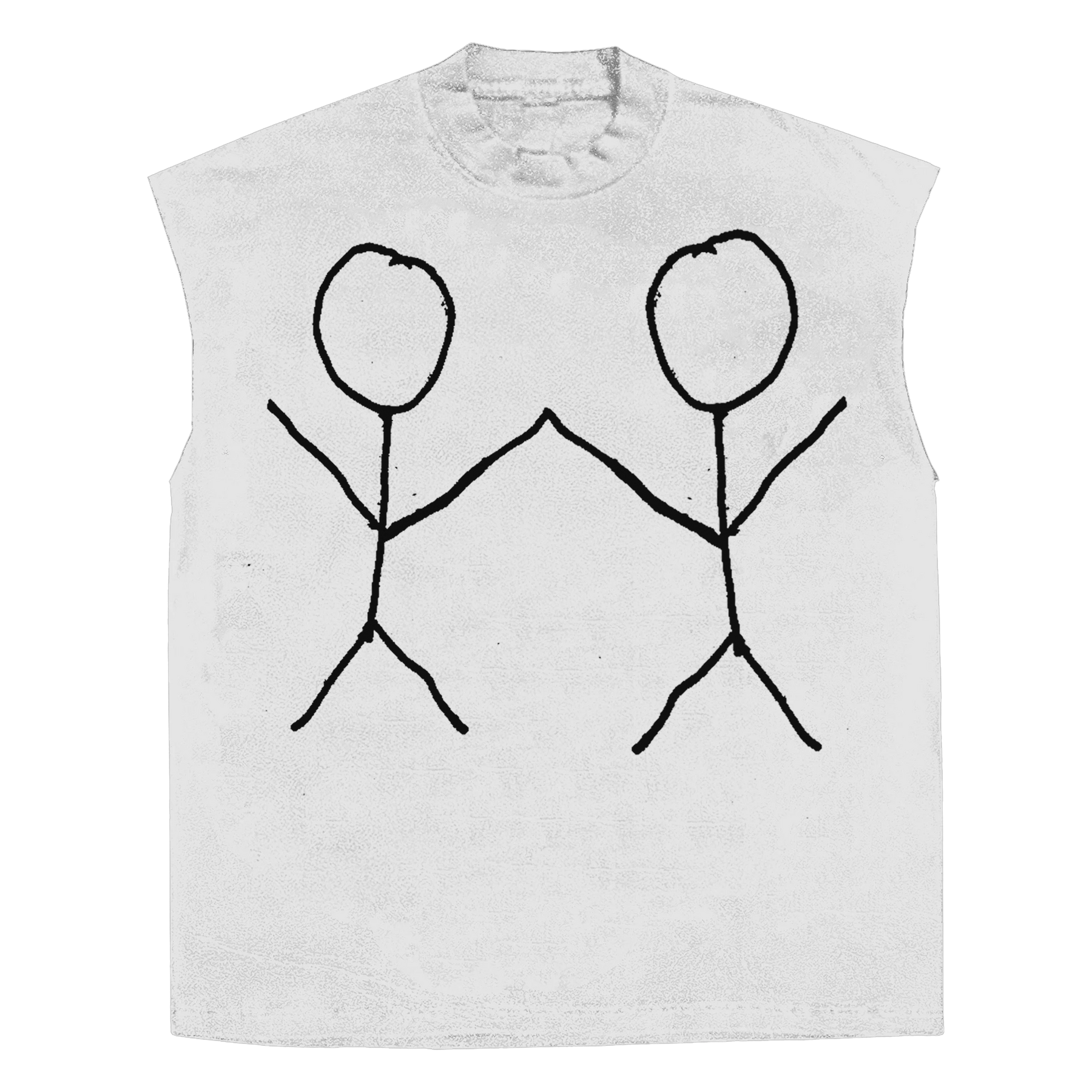 Friends Sleeveless Tee - White - Front