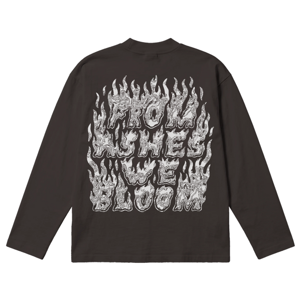 From Ashes Baggy L/S Tee - Off Black - Back