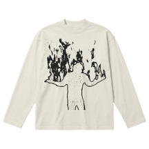 From Ashes Baggy L/S Tee - Off White - Front