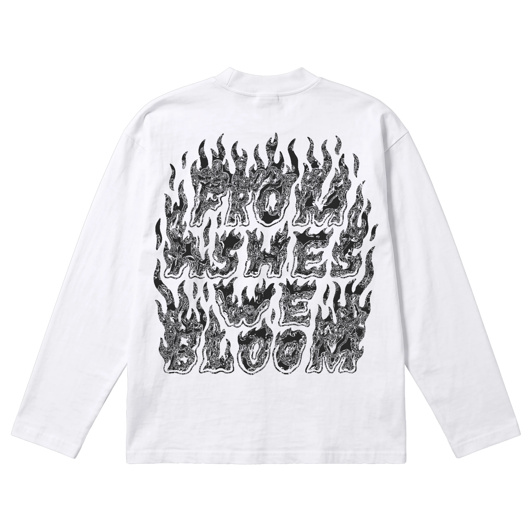 From Ashes Baggy L/S Tee - White - Back