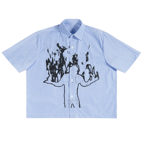 From Ashes Boxy Button Up - Front