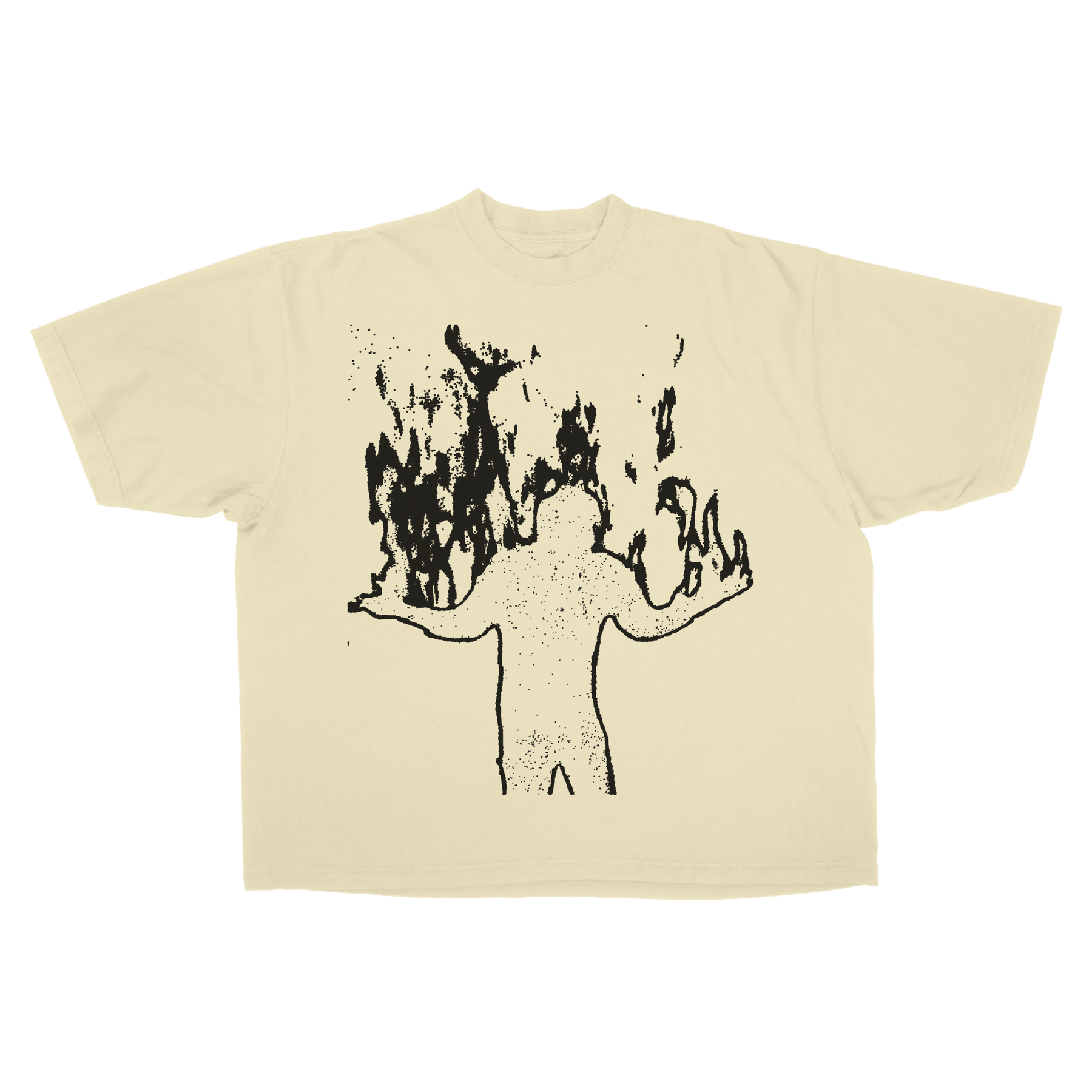 From Ashes Drop Tee - Cream - Front