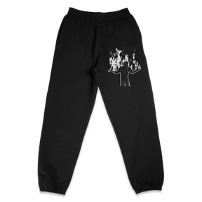 From Ashes Sweatpants - Black - Front