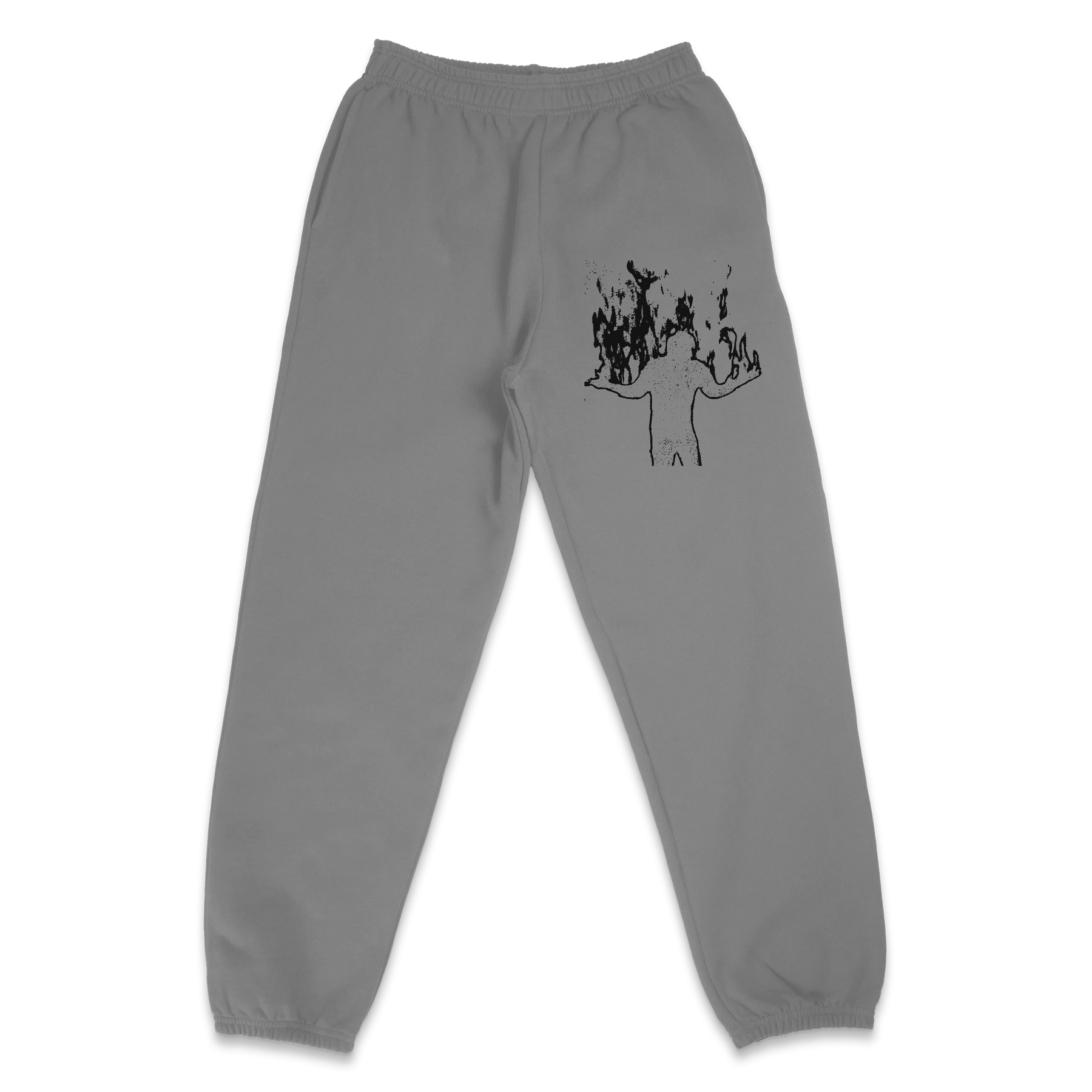 From Ashes Sweatpants - Grey - Front