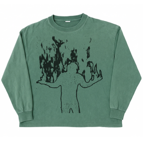 From Ashes L/S Tee - Green - Front