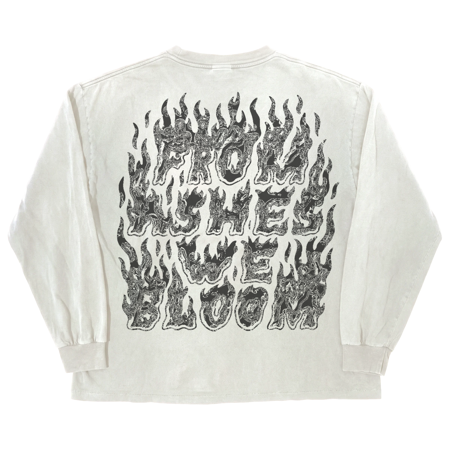 From Ashes L/S Tee - White - Back
