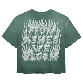 From Ashes Tee - Green - Back