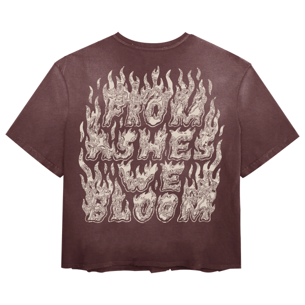 From Ashes Tee - Red - Back