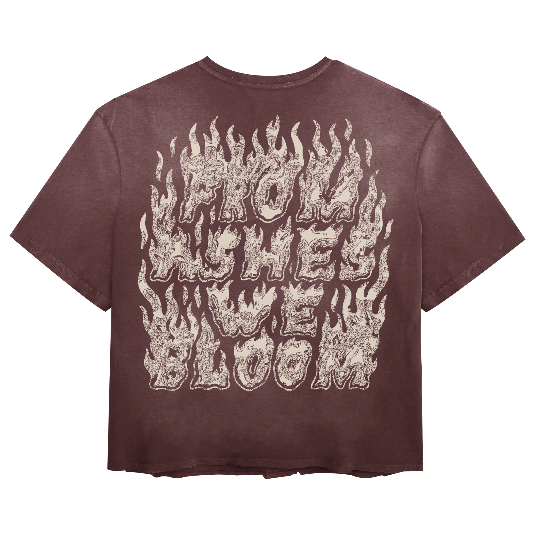 From Ashes Tee - Red - Back