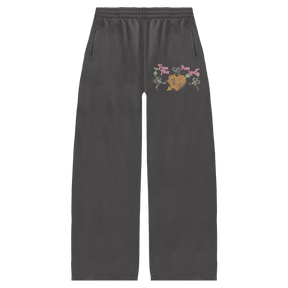 From Your True Loves Baggy Sweatpants - Grey - Front