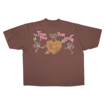 From Your True Loves Drop Tee - Mocha - Front