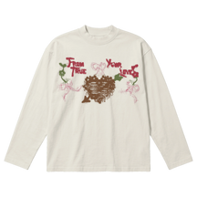 From Your True Loves Baggy L/S Tee - Off White - Front