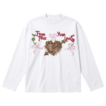 From Your True Loves Baggy L/S Tee - White - Front