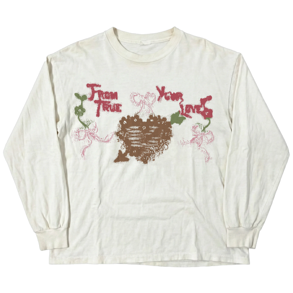 From Your True Love L/S Tee - White - Front