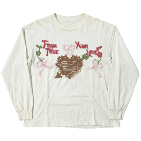 From Your True Loves L/S Tee - White - Front
