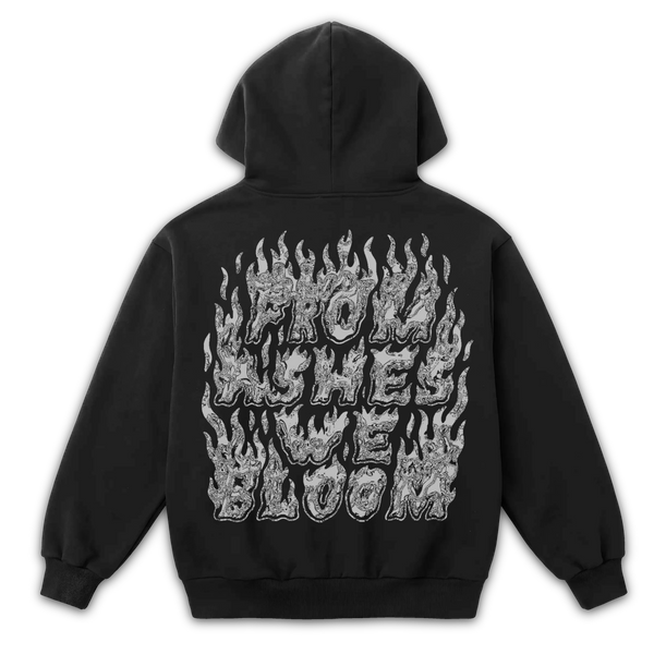 From Ashes Zip Up - Black - Back