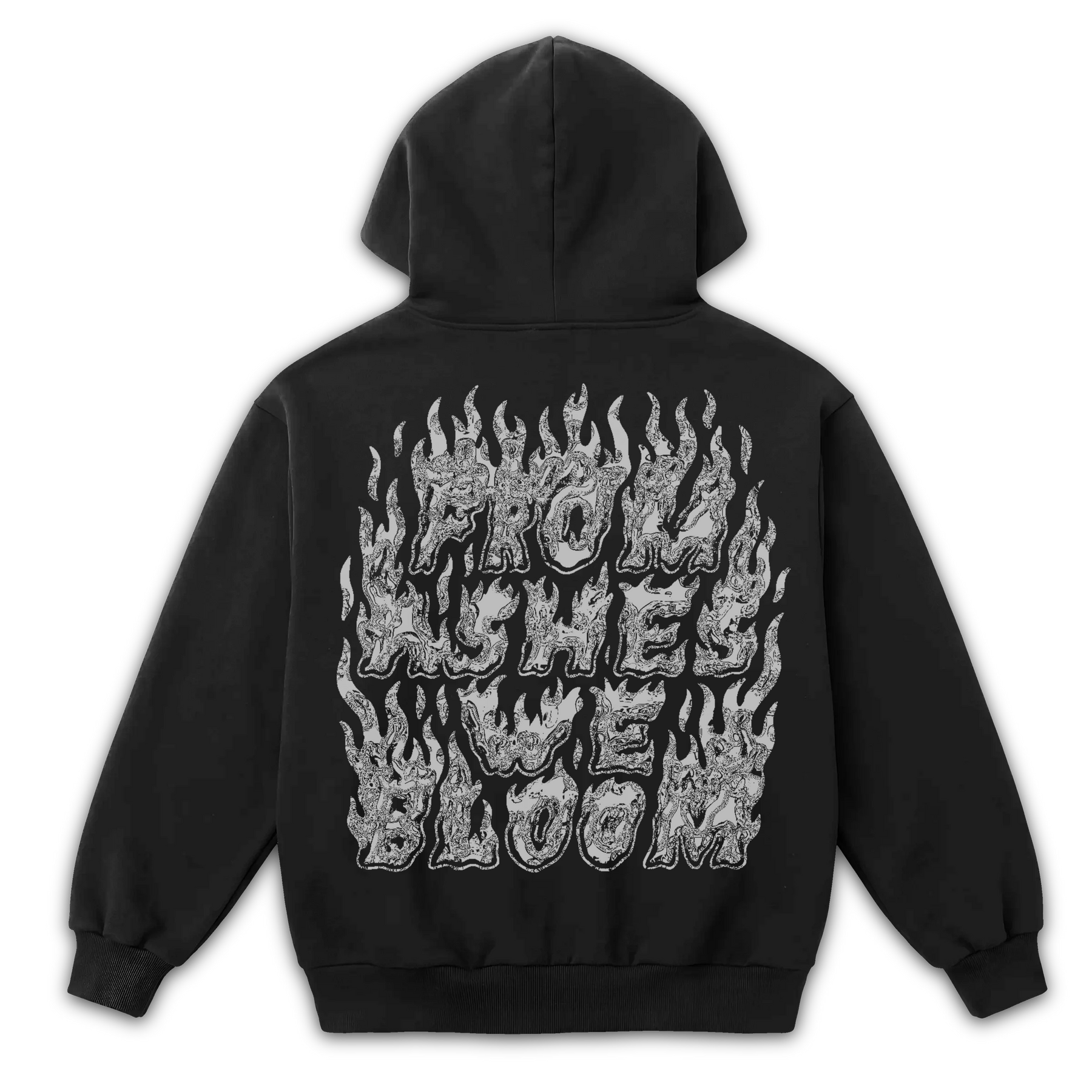 From Ashes Zip Up - Black - Back