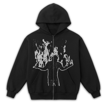 From Ashes Zip Up - Black - Front